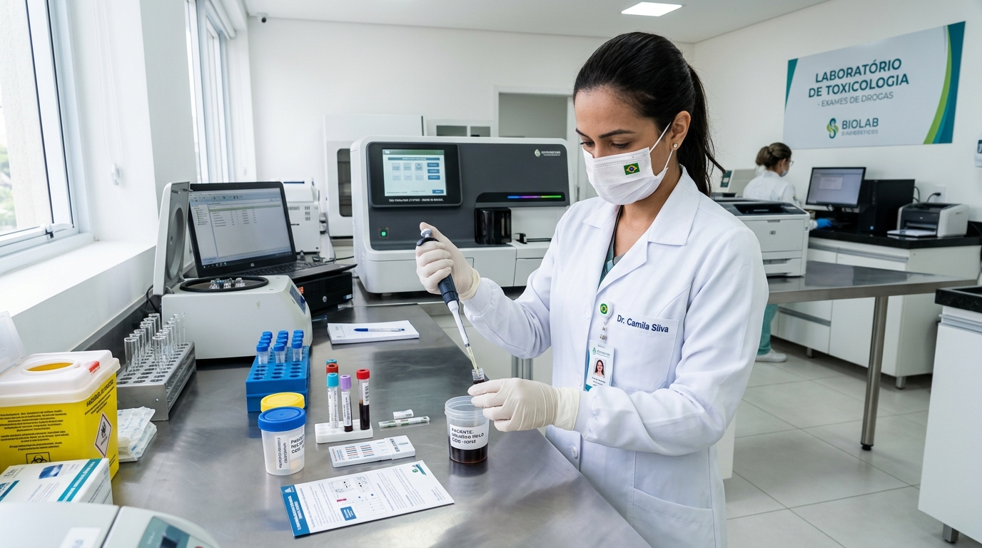 Laboratório de exame toxicológico